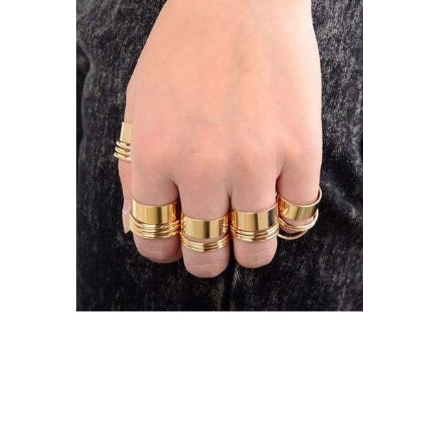 9-delni komplet prstanov zlat