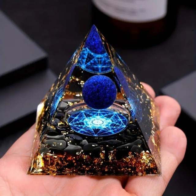 Orgonit piramida LAPIS LAZULI 6cm 