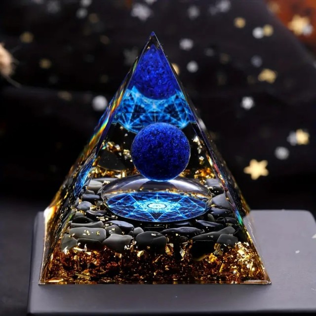 Orgonit piramida LAPIS LAZULI 6cm 