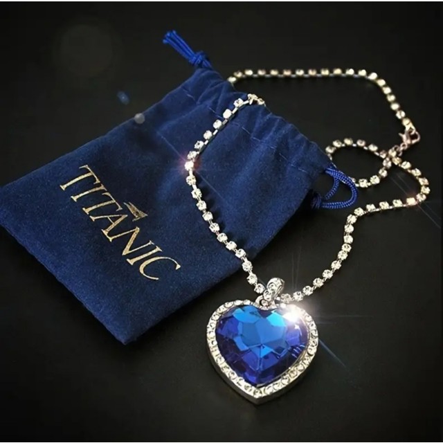 Darilni set s Titanik ogrlico BLUE HEART 