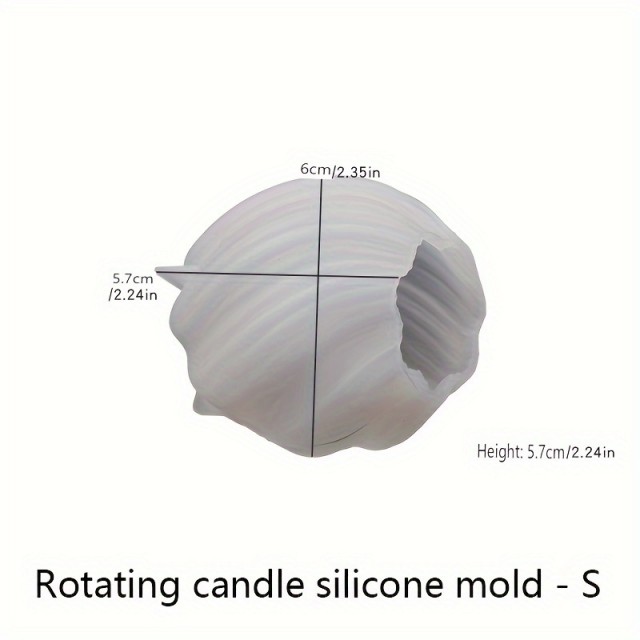 Silikonski kalup za sveče v obliki spirale