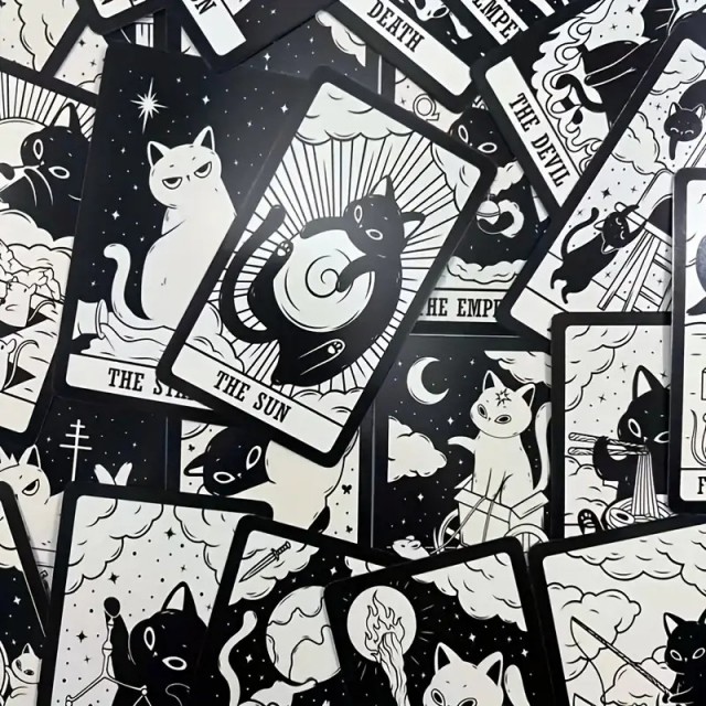 Kitten Tarot: komplet 78 kart z mačjimi ilustracijami