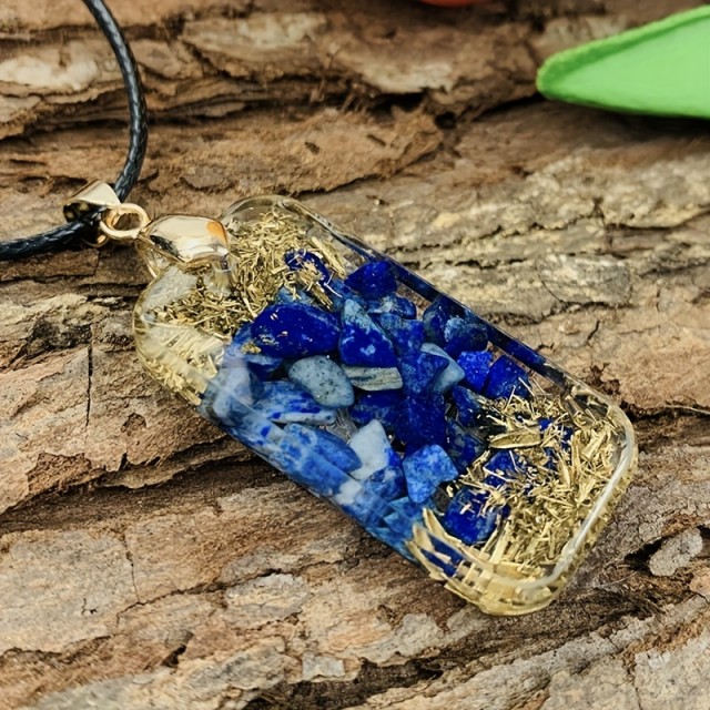 Orgonit verižica Lapis Lazuli in Tigrovo oko 