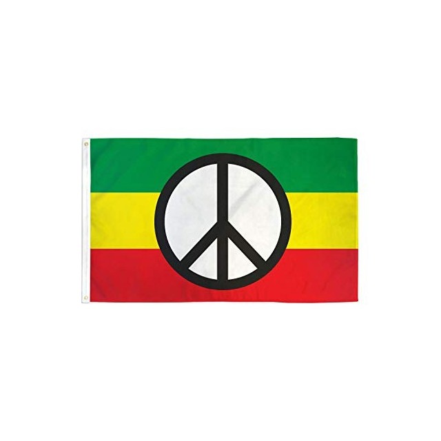 Zabavna Rasta Peace zastava 90cmX150cm